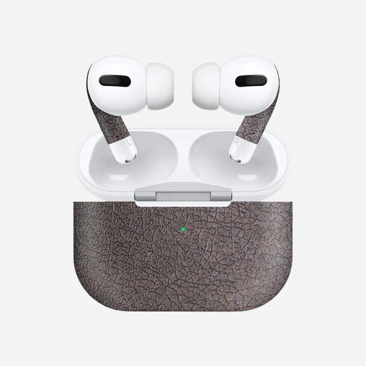 Brown Leather Wireless Earbuds Skin - Rize Plus