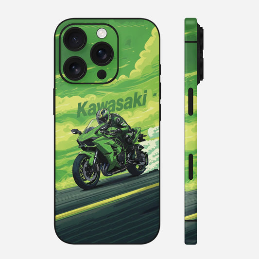Kawasaki Green Mobile Skin