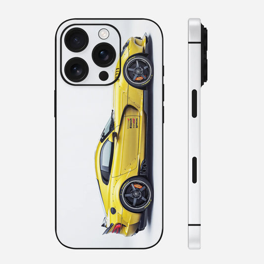 Sports Car Yellow Mobile Skin