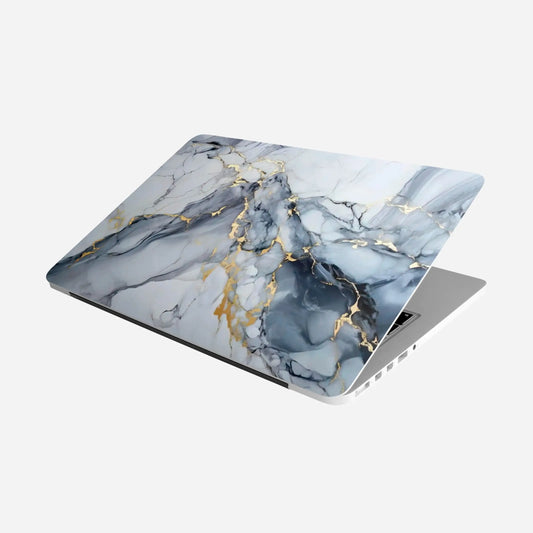 White Marble Laptop Skin - Rize Plus