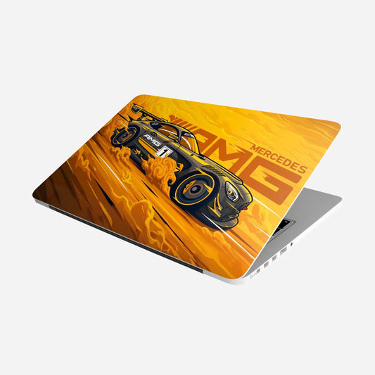 Yellow AMG Laptop Skin - Rize Plus