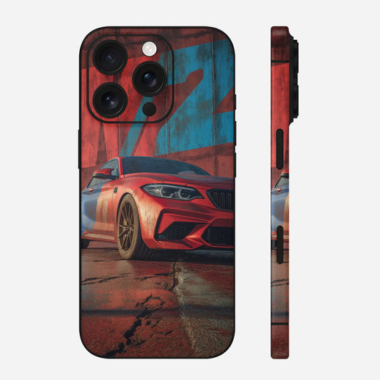 Red BMW Car Mobile Skin